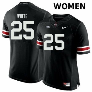 Women's Ohio State Buckeyes #25 Brendon White Black Nike NCAA College Football Jersey Discount MVD1444FM